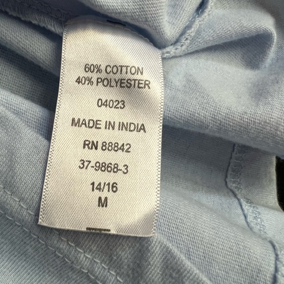 Woman Within 3/4 Sleeve Baby Blue Size 14/16 - Picture 7 of 7